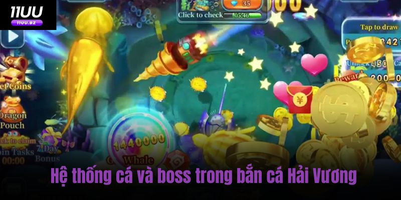 Hệ thống cá và boss trong bắn cá Hải Vương